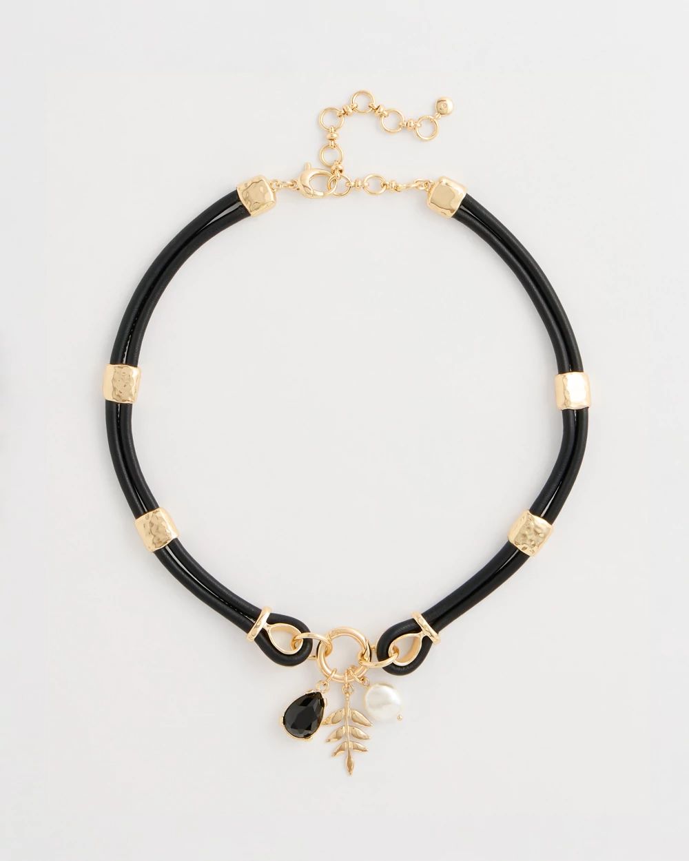 Faux Leather Charm Necklace | Chico's